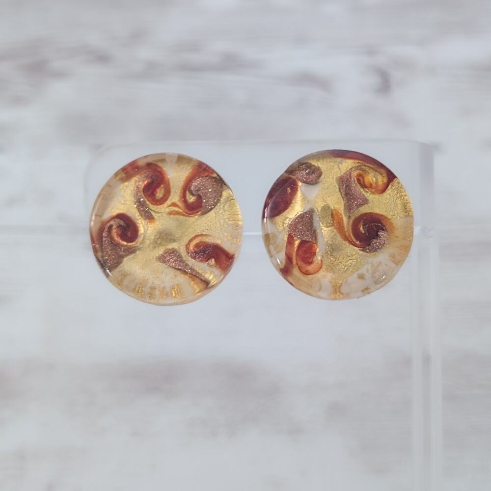 Vintage Clip On Earrings Glass? Stunning Statement Earrings